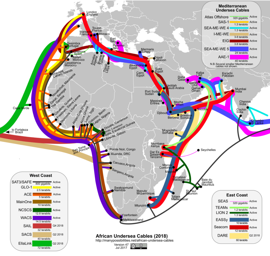 Africa Fibre Map